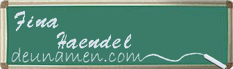 Fina Haendel Visitenkarte